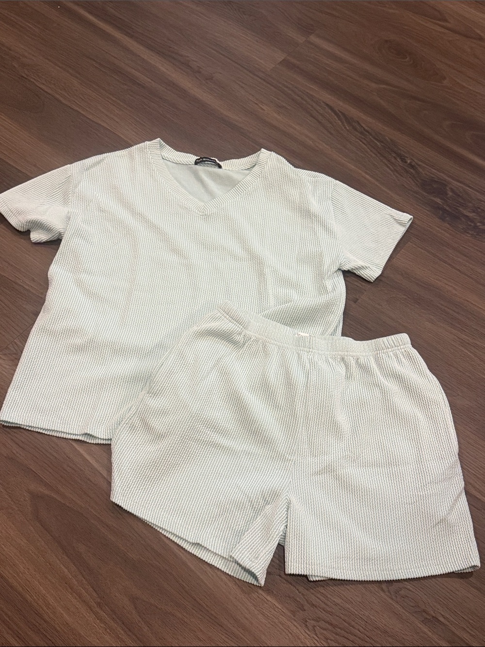 Womens' Short Sleeve Set in Light Sage